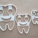 Smiley Tooth Happy Teeth Shape Cookie Cutter Dough Biscuit Pastry Fondant Sharp Stencil Dentist Smile Cute