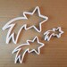 Shooting Star Firework Shape Cookie Cutter Dough Biscuit Pastry Fondant Sharp Stencil