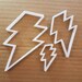Lightning Electric Bolt Storm Shape Cookie Cutter Weather Biscuit Pastry Stencil Sharp Weather Thunder