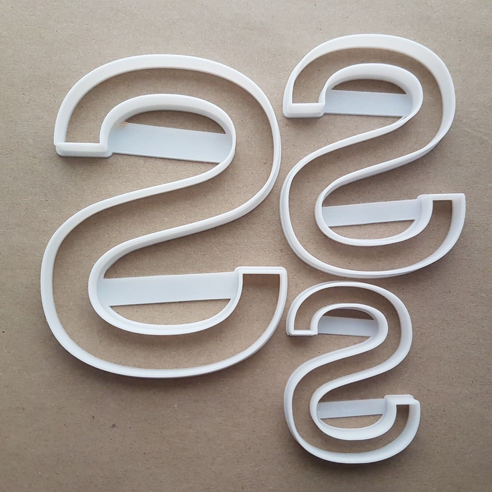 Alphabet Letter S Upper Shape Cookie Cutter Dough Biscuit Pastry Fondant Sharp