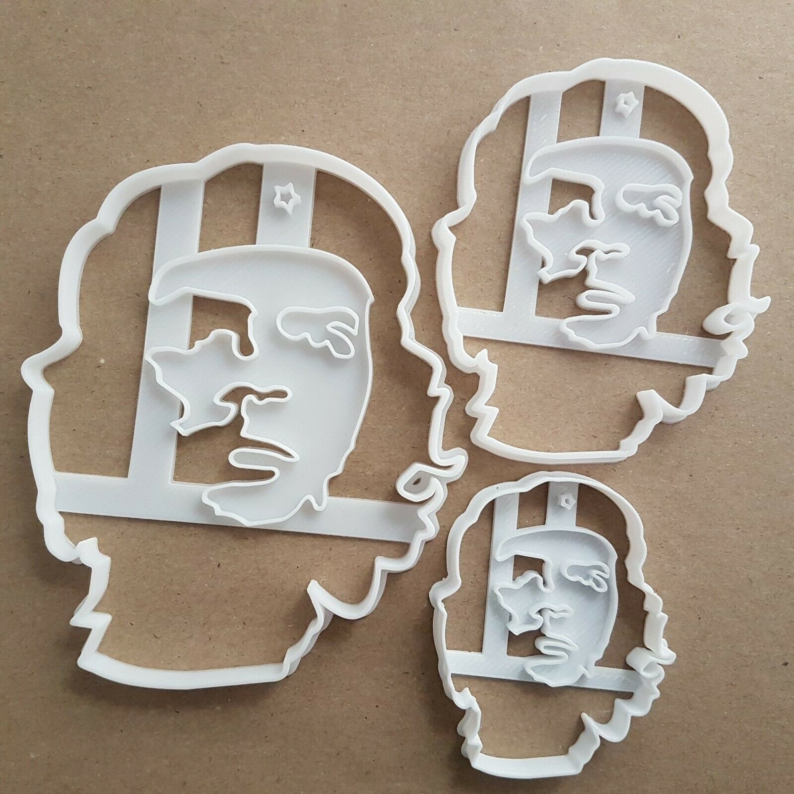 Che Guevara Retrato Icono Forma Cortador de Galletas Masa Galleta Pastelería Fondant Sello - Imagen 5 de 5