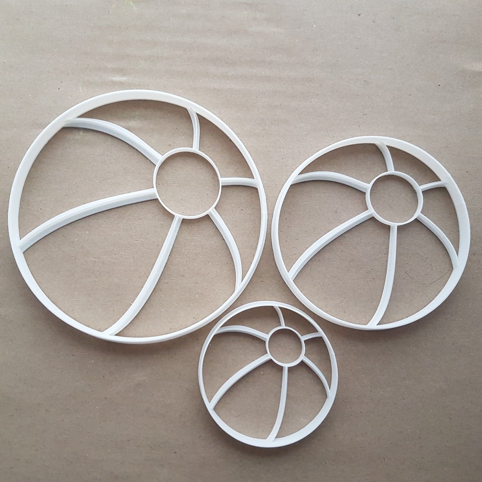 Beach Ball Summer Volley Shape Cookie Cutter Dough Biscuit Pastry Fondant Sharp
