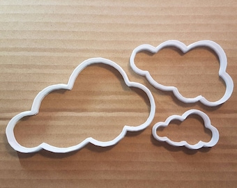 Cloud Sky Weather Shape Cookie Cutter Dough Biscuit Pastry Fondant Sharp Stencil Clouds Rain Winter