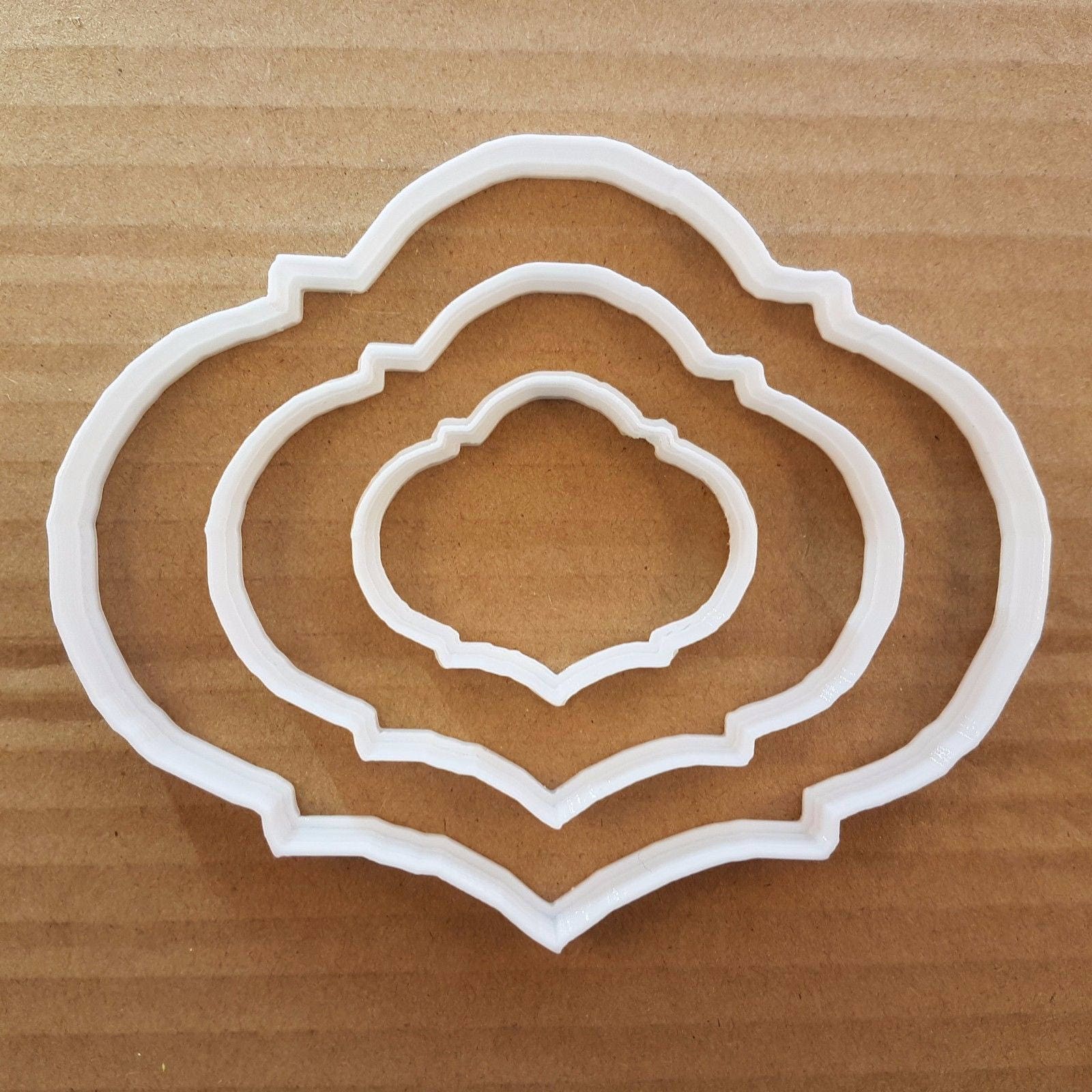 Plaque Cookie Cutter Biscuit Award Pastry Dough Name Frame Message Shaped Prize