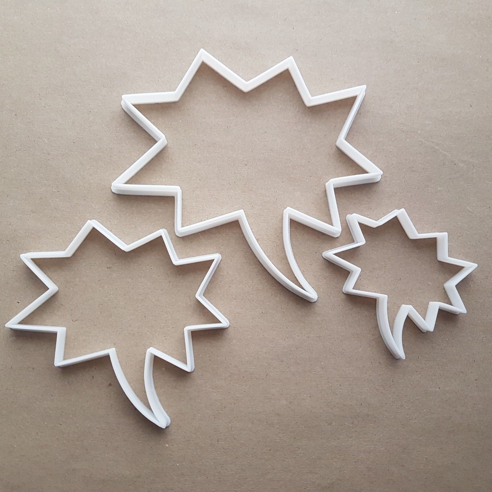 Speech Bubble Bam Comic Shape Cookie Cutter Dough Biscuit Pastry Fondant Sharp