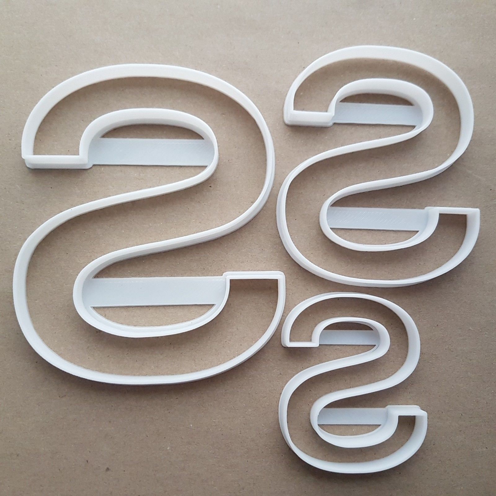 Alphabet Letter S Lower Shape Cookie Cutter Dough Biscuit Pastry Fondant Sharp