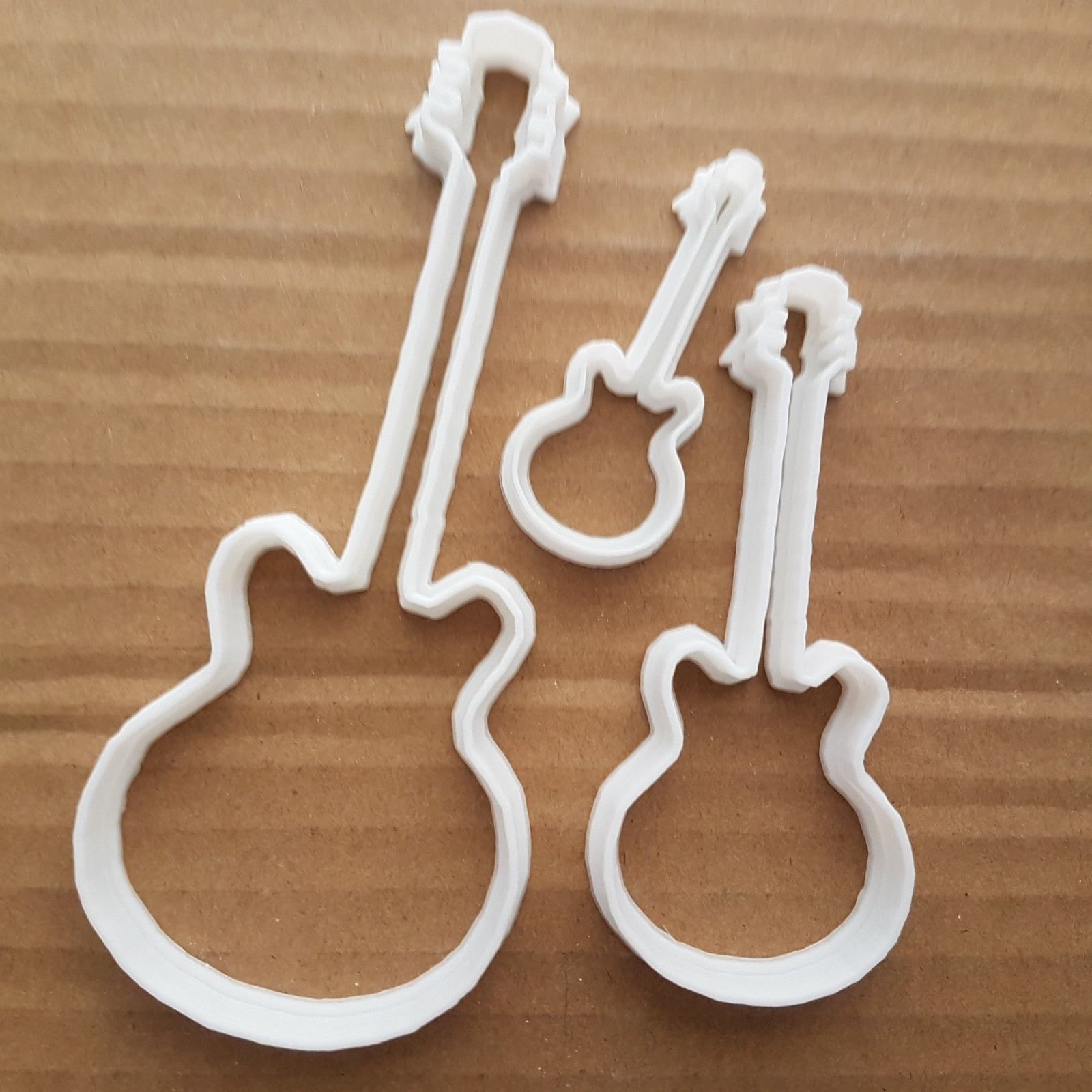 Guitar Bass Electric Band Group Shape Cookie Cutter Music Biscuit Pastry Stencil - Picture 5 of 5
