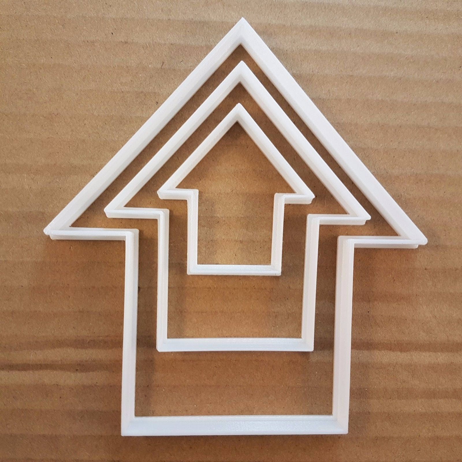 Arrow Way Point House Shape Cookie Cutter Dough Biscuit Pastry Fondant Sharp