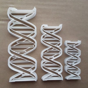 DNA Genetic Organism Human Body Shape Cookie Cutter Dough Biscuit Fondant Sharp Stencil Deoxyribonucleic Acid Medical Scientific Lab