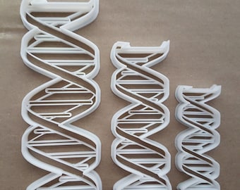 DNA Genetic Organism Human Body Shape Cookie Cutter Dough Biscuit Fondant Sharp Stencil Deoxyribonucleic Acid Medical Scientific Lab