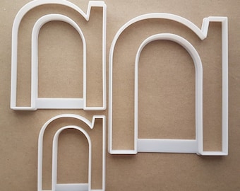 Alphabet Letter N Lower Shape Cookie Cutter Dough Biscuit Pastry Fondant Sharp Stencil Writing Case