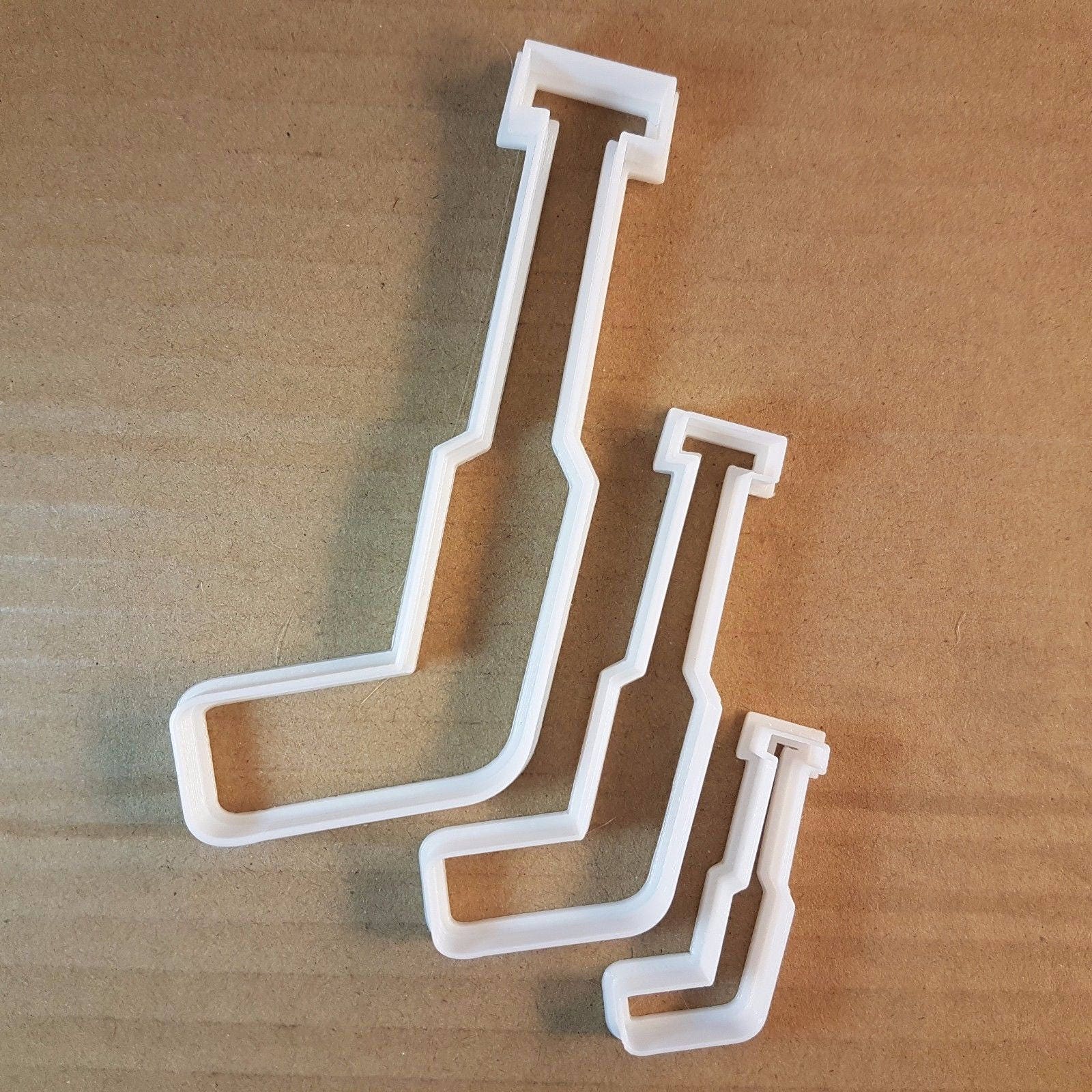 Hockey Stick Skate Sport Shape Cookie Cutter Dough Biscuit Pastry Fondant Sharp