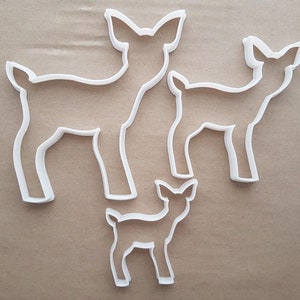 Baby Hirsch Faun Elch Elch Form Cookie Cutter Teig Keks Gebäck Fondant scharfe Schablone Xmas Weihnachten Tier Säugetier