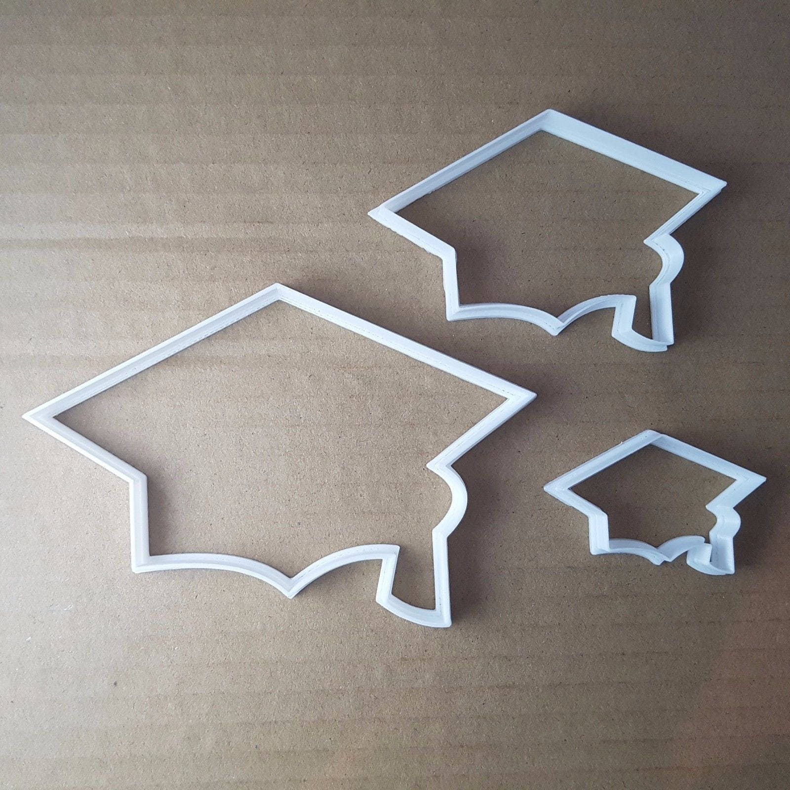 Academic Hat Graduate Cap University Cookie Cutter Biscuit Pastry Fondant Sharp