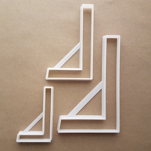 Alphabet Letter L Upper Shape Cookie Cutter Dough Biscuit Pastel Pastel Pastel Sharp Stencil Writing Case