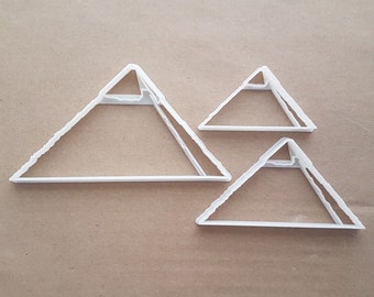 Great Pyramid Of Giza Shape Cookie Cutter Dough Biscuit Pastry Fondant Sharp Egypt Egyptian Desert Ancient