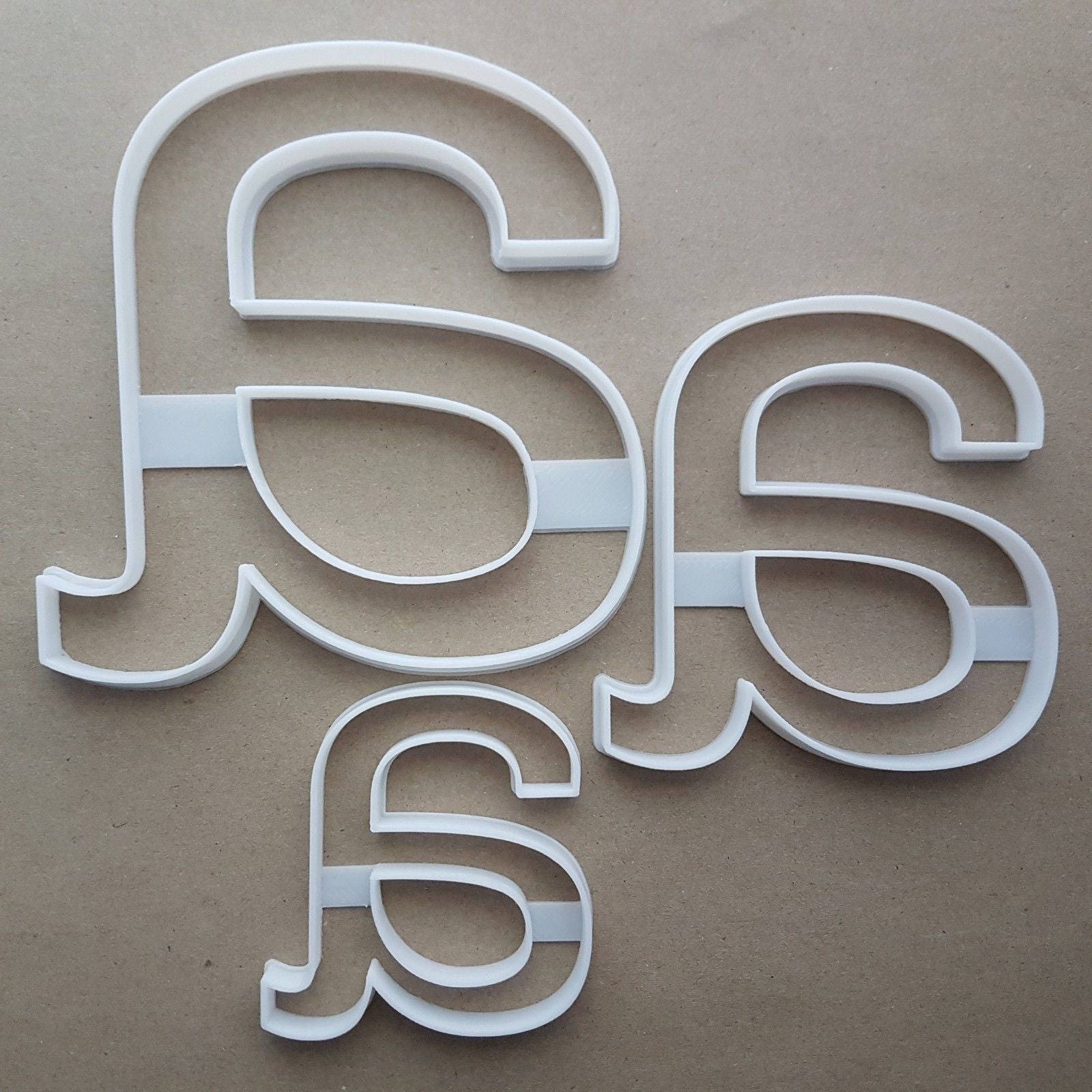 Letter A Lower Alphabet Shape Cookie Cutter Dough Biscuit Pastry Fondant Sharp