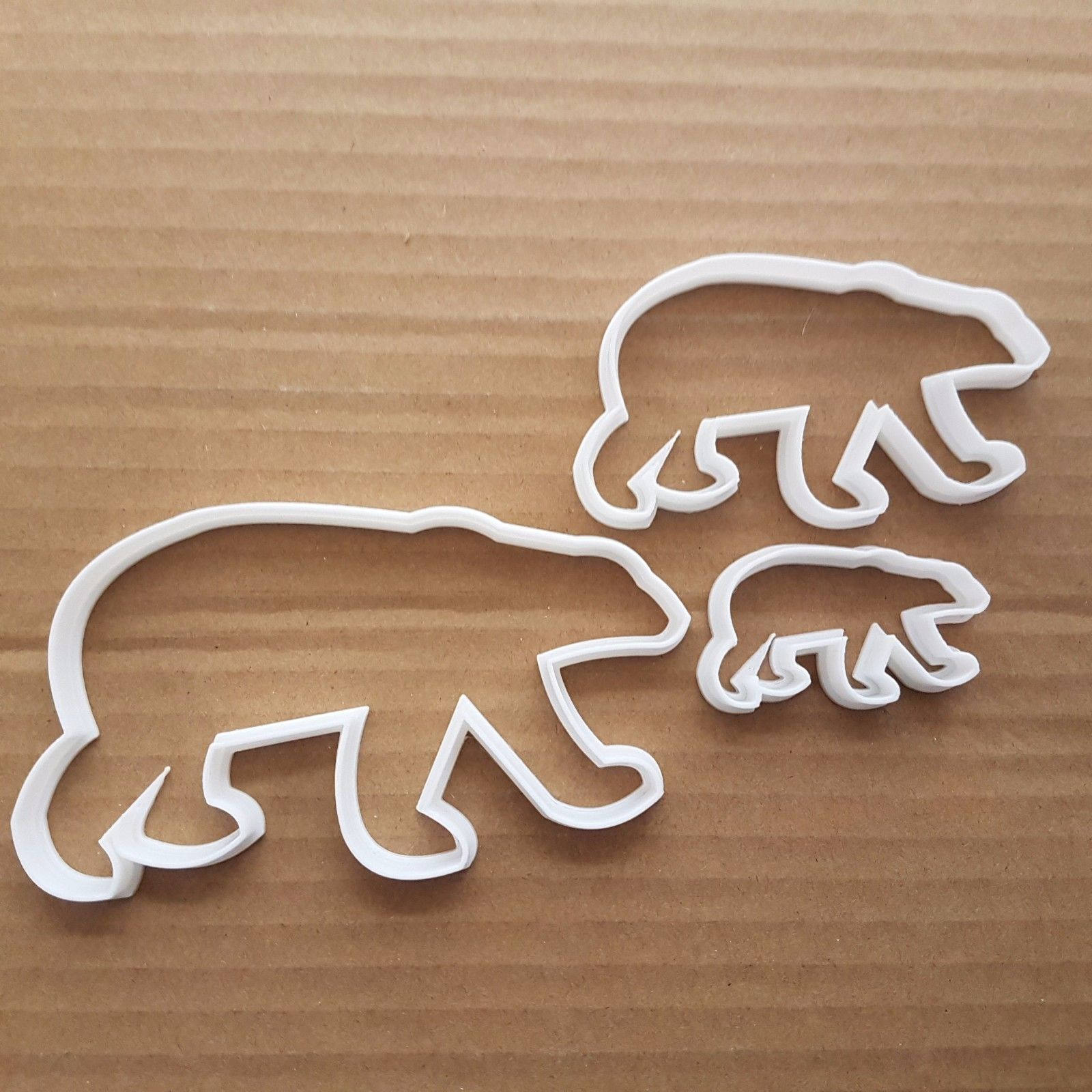 Polar Bear Arctic Mammal Shape Cookie Cutter Dough Biscuit Pastry Fondant Sharp