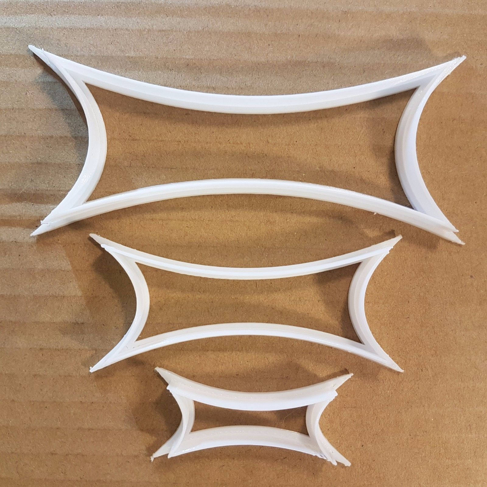 Banner Frame Sign Flag Shape Cookie Cutter Dough Biscuit Pastry Fondant Sharp