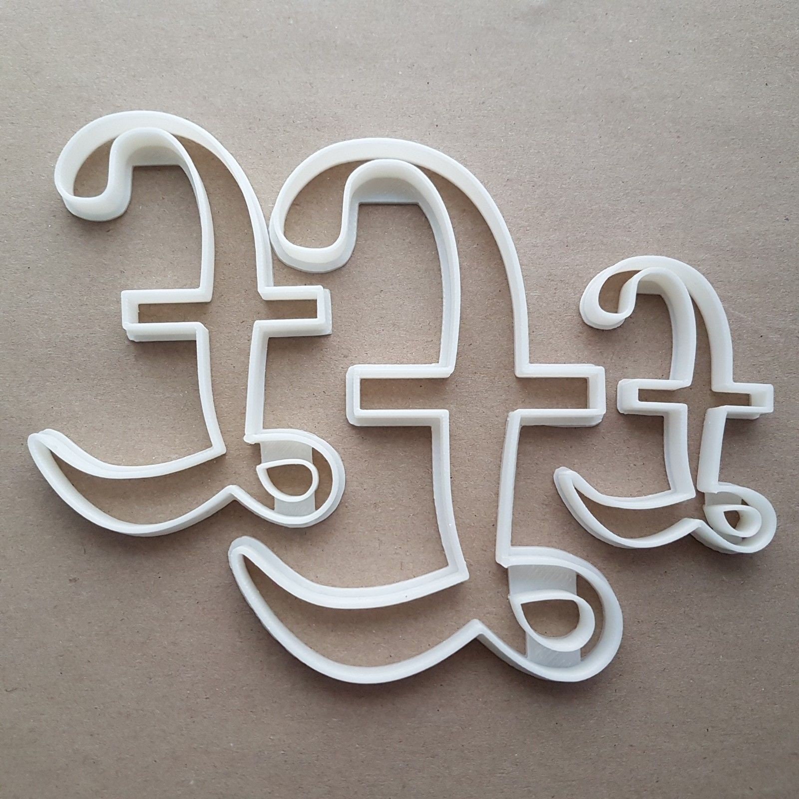 Pound GBP Currency Symbol Shape Cookie Cutter Dough Biscuit Pastry Fondant Sharp