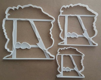 Albert Einstein Portrait Icon Shape Cookie Cutter Dough Biscuit Fondant Stamp Stencil Sharp Famous Scientist Science Genius