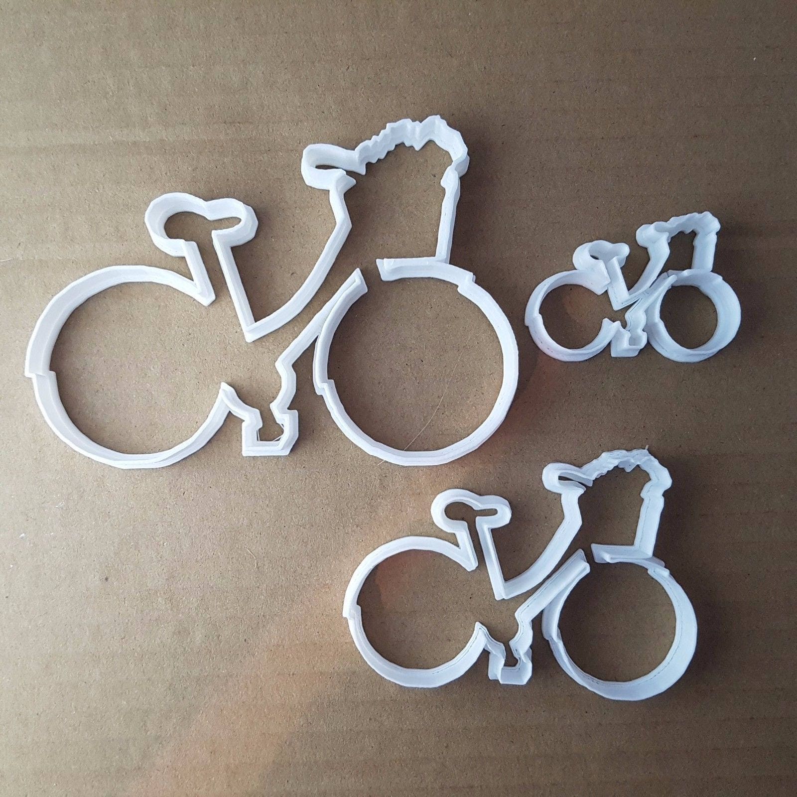 Bike Bicycle Cycle Ride Shape Cookie Cutter Vehicle Biscuit Pastry Fondant Sharp