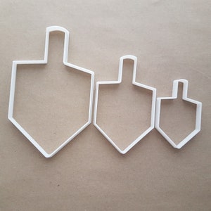 Dreidel Spin Top Hebrew Holiday Shape Cookie Cutter Dough Biscuit Pastry Fondant Sharp Hanukkah Jewish Festival Stencil