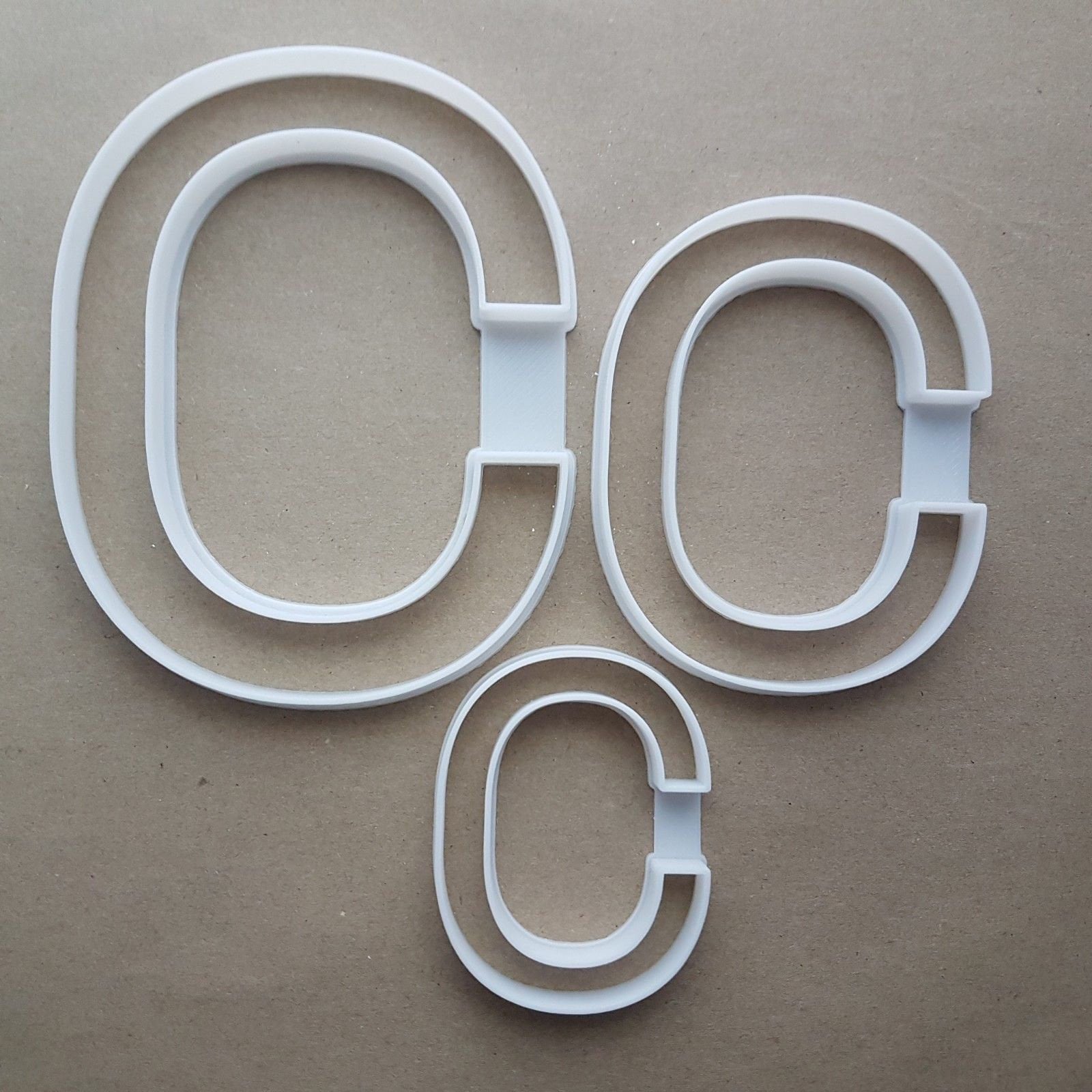 Alphabet Letter C Lower Shape Cookie Cutter Dough Biscuit Pastry Fondant Sharp