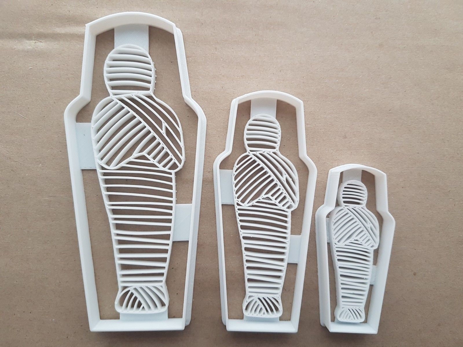 Mummy Sarcophagus Halloween Shape Cookie Cutter Dough Biscuit Fondant Sharp