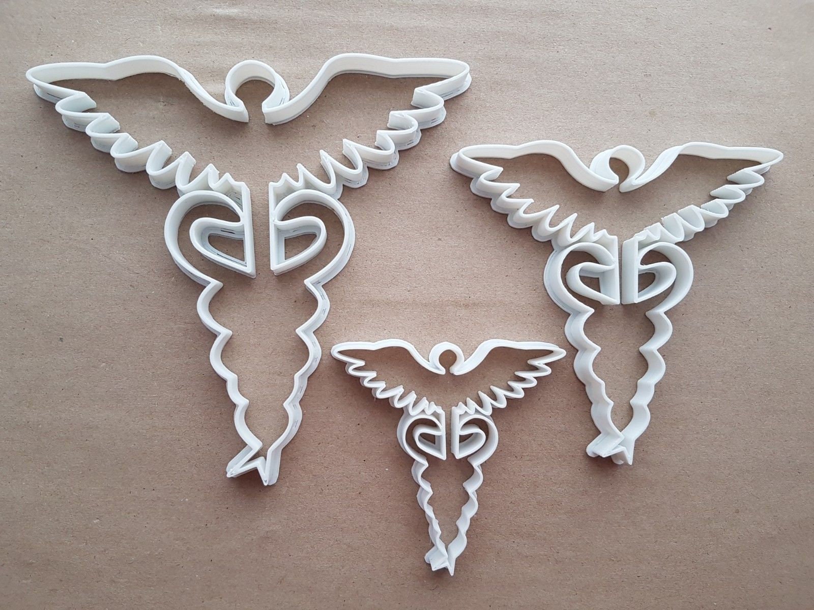 Caduceus Medicine Hermes Symbol Shape Cookie Cutter Dough Biscuit Fondant Sharp