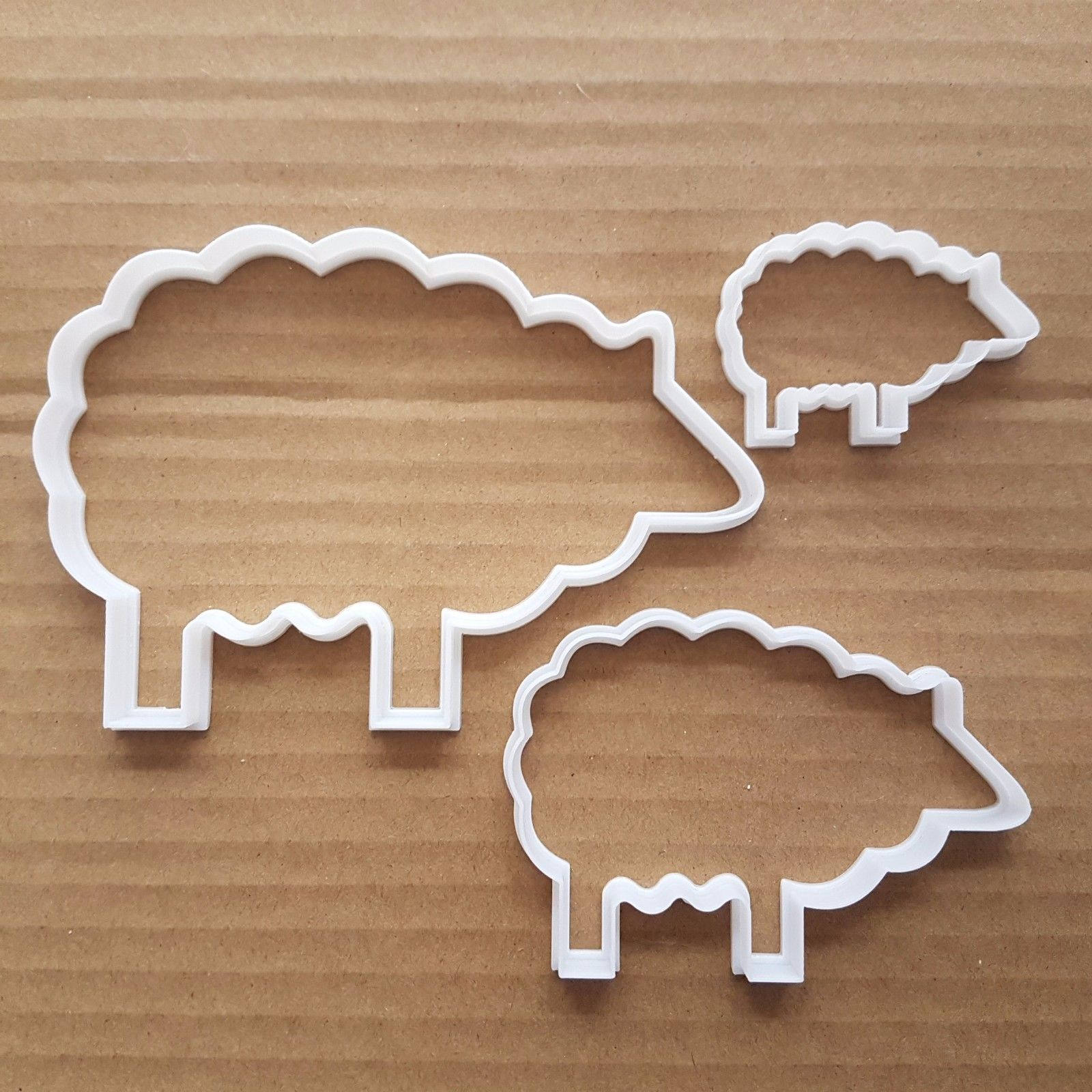 Sheep Lamb Farm Ewe Wool Shape Cookie Cutter Dough Biscuit Pastry Fondant Sharp