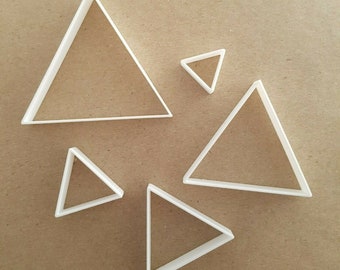 Triangle Shape Mini Fondant Cutters Small Sugarcraft Icing Set Pastry Dough Tiny Sharp Stencil Maths