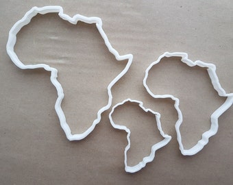 Africa Map Continent Shape Cookie Cutter Dough Biscuit Pastry Fondant Sharp African Stencil Atlas Outline