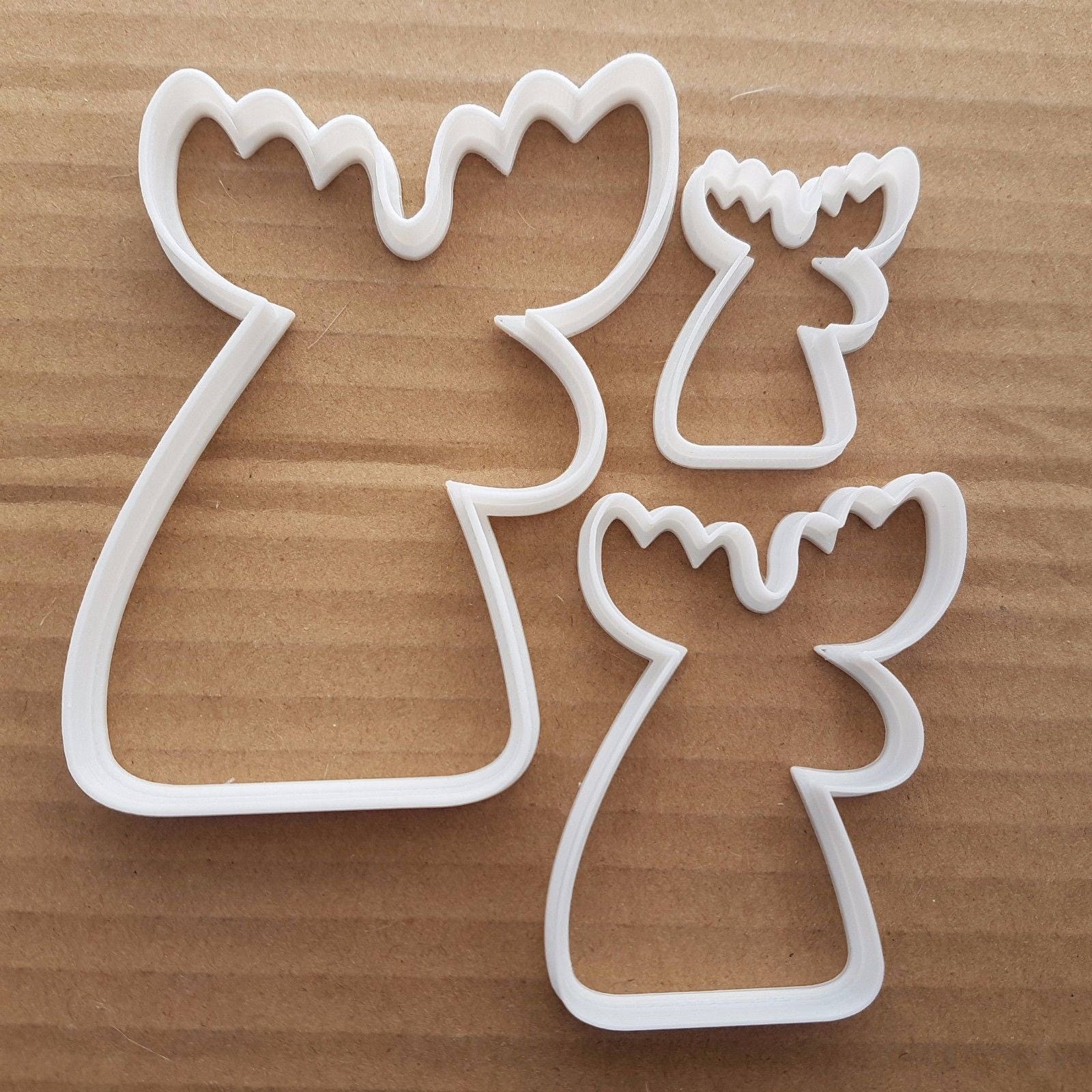 Reindeer Xmas Christmas Shape Cookie Cutter Animal Biscuit Pastry Fondant Sharp 