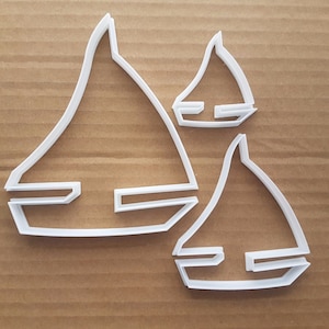 Yacht Sailing Boat Cookie Cutter Dough Biscuit Pastry Sail Vehicle Shape Stencil Beach Sharp Ship Ocean Fondant