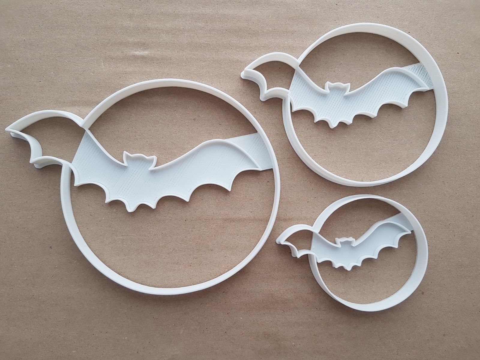 Bat Moon Halloween Shape Cookie Cutter Dough Biscuit Pastry Fondant Sharp