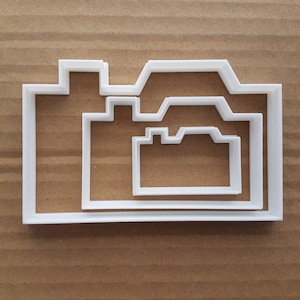 Camera Shape Cookie Cutter Dough Biscuit Pastry Picture Photography SLR Fondant Sharp Stencil Camcorder Video Recorder Film