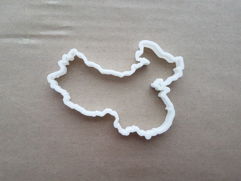 China Country Map Chinese Shape Cookie Cutter Dough Biscuit Pastry Fondant Sharp Stencil Outline Atlas