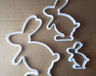 Rabbit Hare Bunny Farm Shape Cookie Cutter Easter Biscuit Pastry Fondant Sharp Stencil Animal