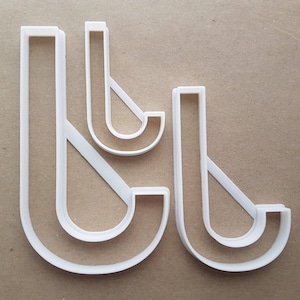 Carta del alfabeto J Upper Shape Cookie Cutter Dough Biscuit Pastel Fondant Sharp Stencil Writing Case