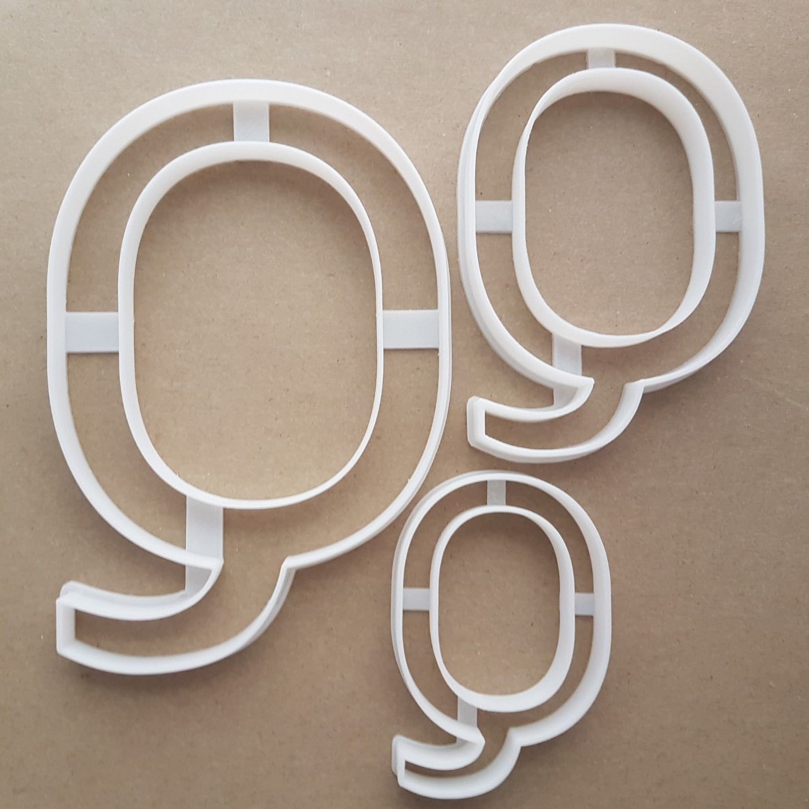 Alphabet Letter Q Upper Shape Cookie Cutter Dough Biscuit Pastry Fondant Sharp