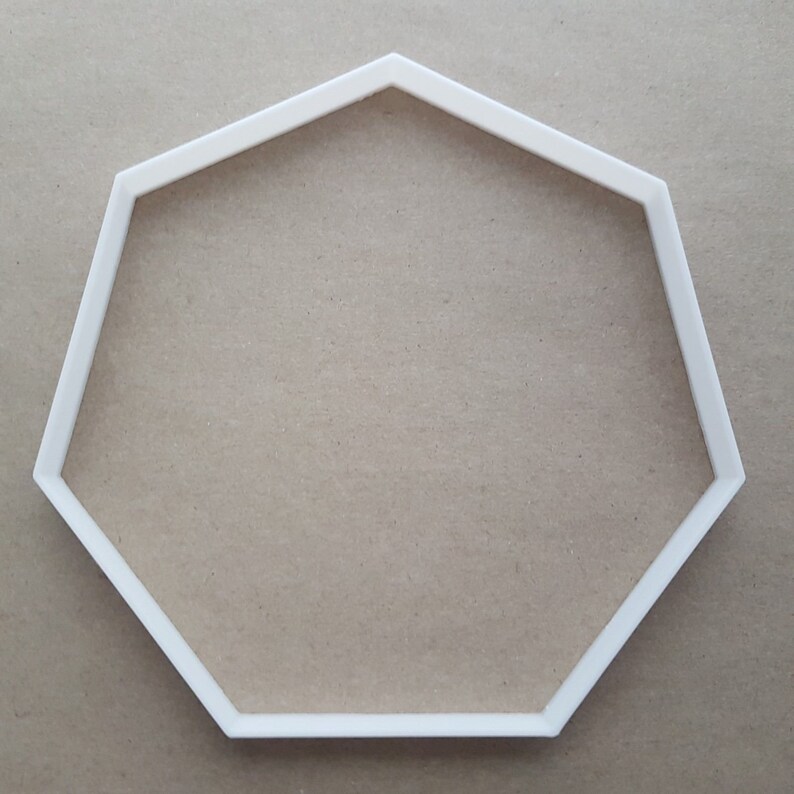 Heptagon Seven Side Polygon Shape Cookie Cutter Dough ...