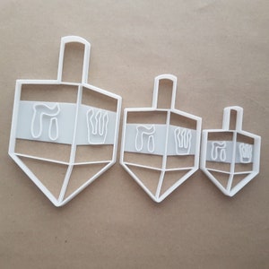 Dreidel Spin Top Hebrew Shape Cookie Cutter Dough Biscuit Pastry Fondant Sharp Stencil Jewish Festival Hannukah