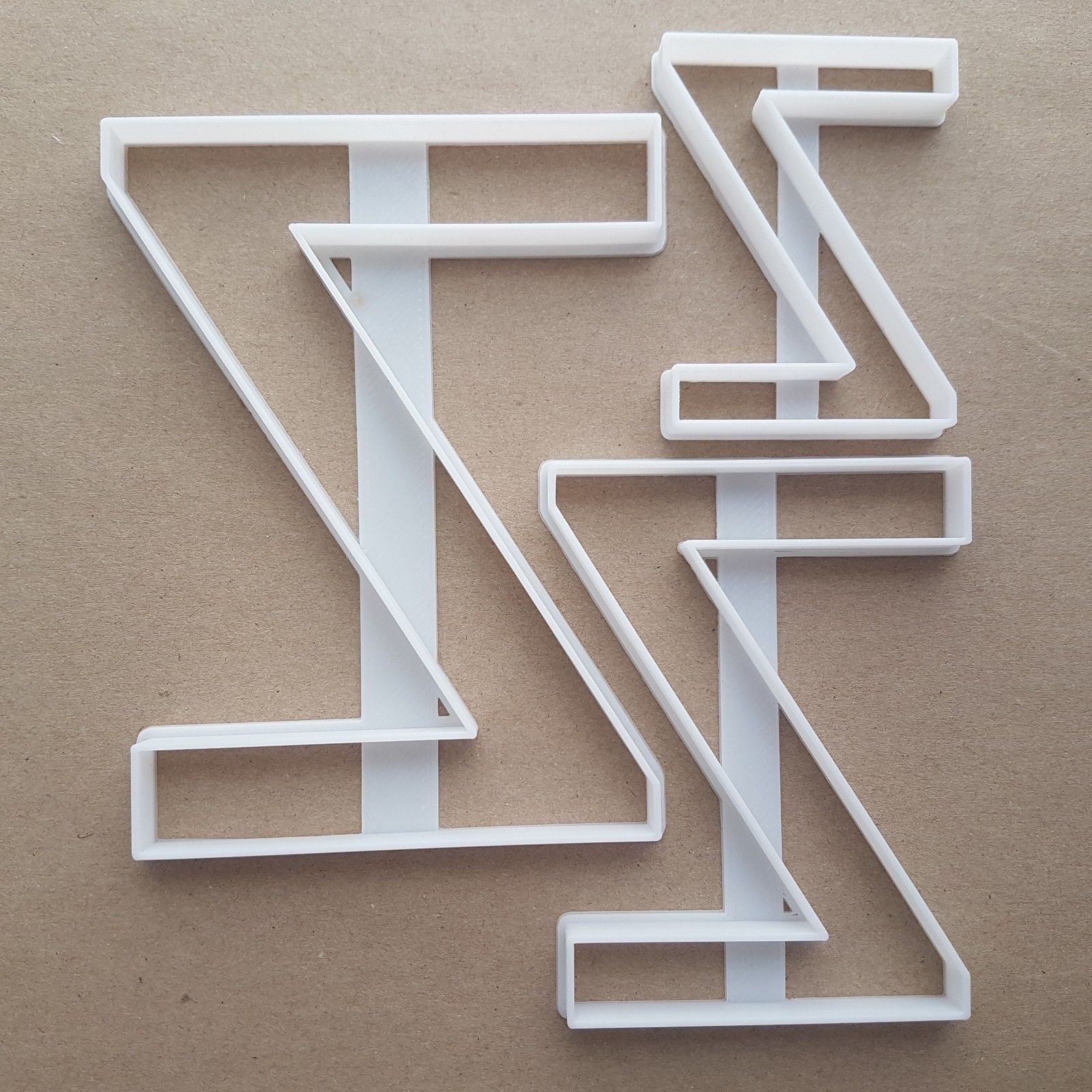 Alphabet Letter Z Lower Shape Cookie Cutter Dough Biscuit Pastry Fondant Sharp