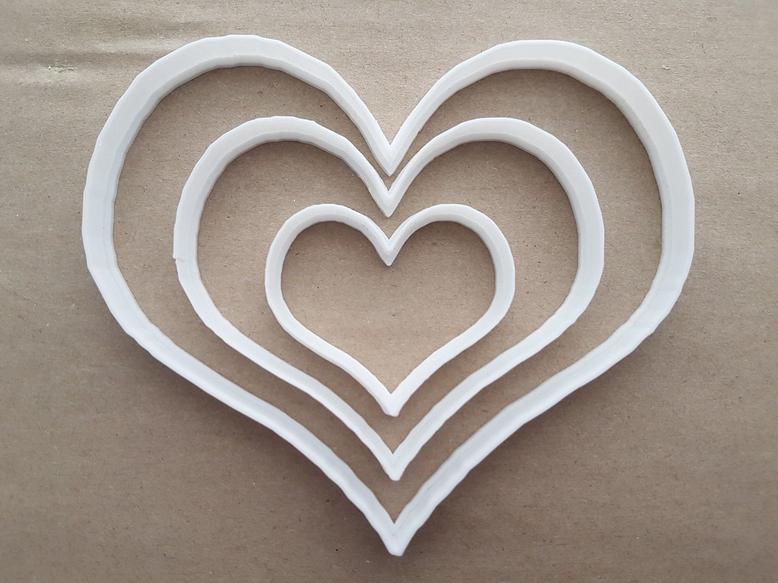 Herz Liebe Paar Form Ausstecher Teig Keks Gebäck Fondant scharfe Schablone - Bild 5 von 5