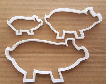Cerdo jabalí Warthog granja forma galleta cortador de masa galleta pastel Fondant afilado stencil animal piglet