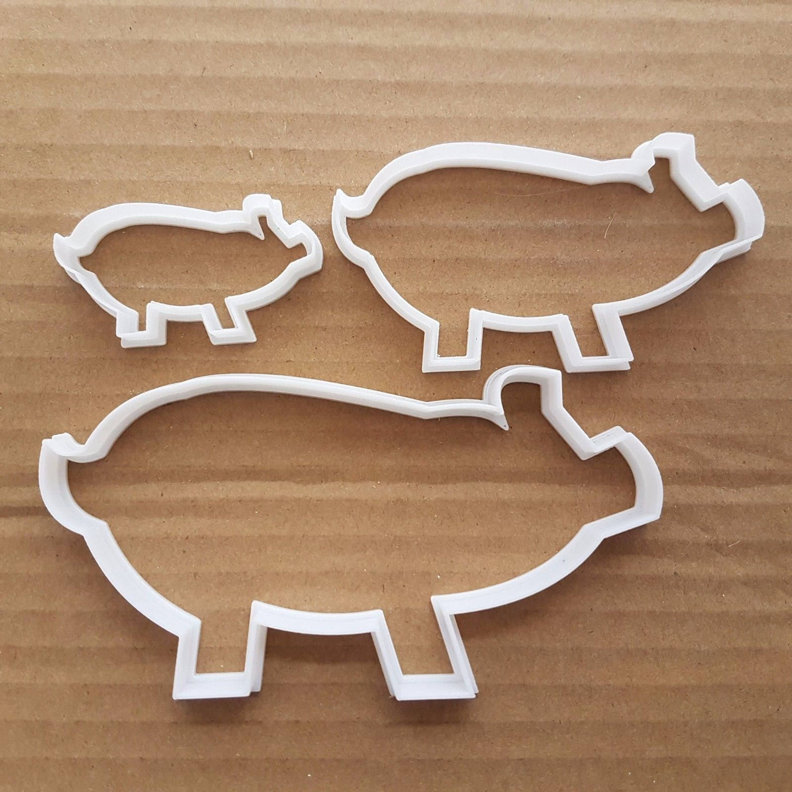 Pig Boar Warthog Farm Shape Cookie Cutter Dough Biscuit Pastry Fondant Sharp