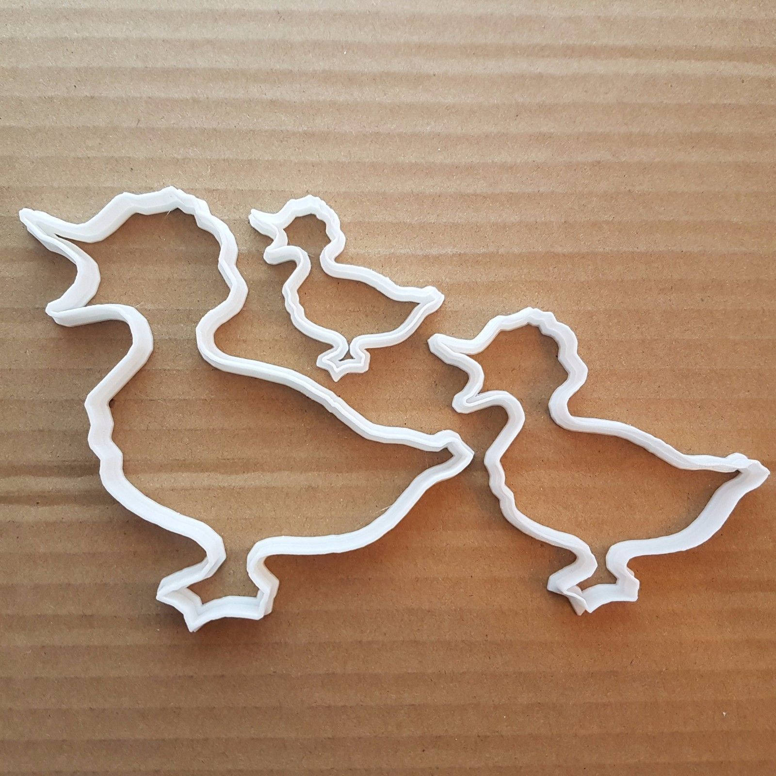 Duck Goose Geese Pond Shape Cookie Cutter Dough Biscuit Pastry Fondant Sharp