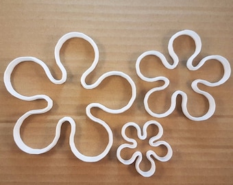 Retro Flower Power Groove Form Kakform Deg Kex Bakverk Fondant Vass Schablon Växt