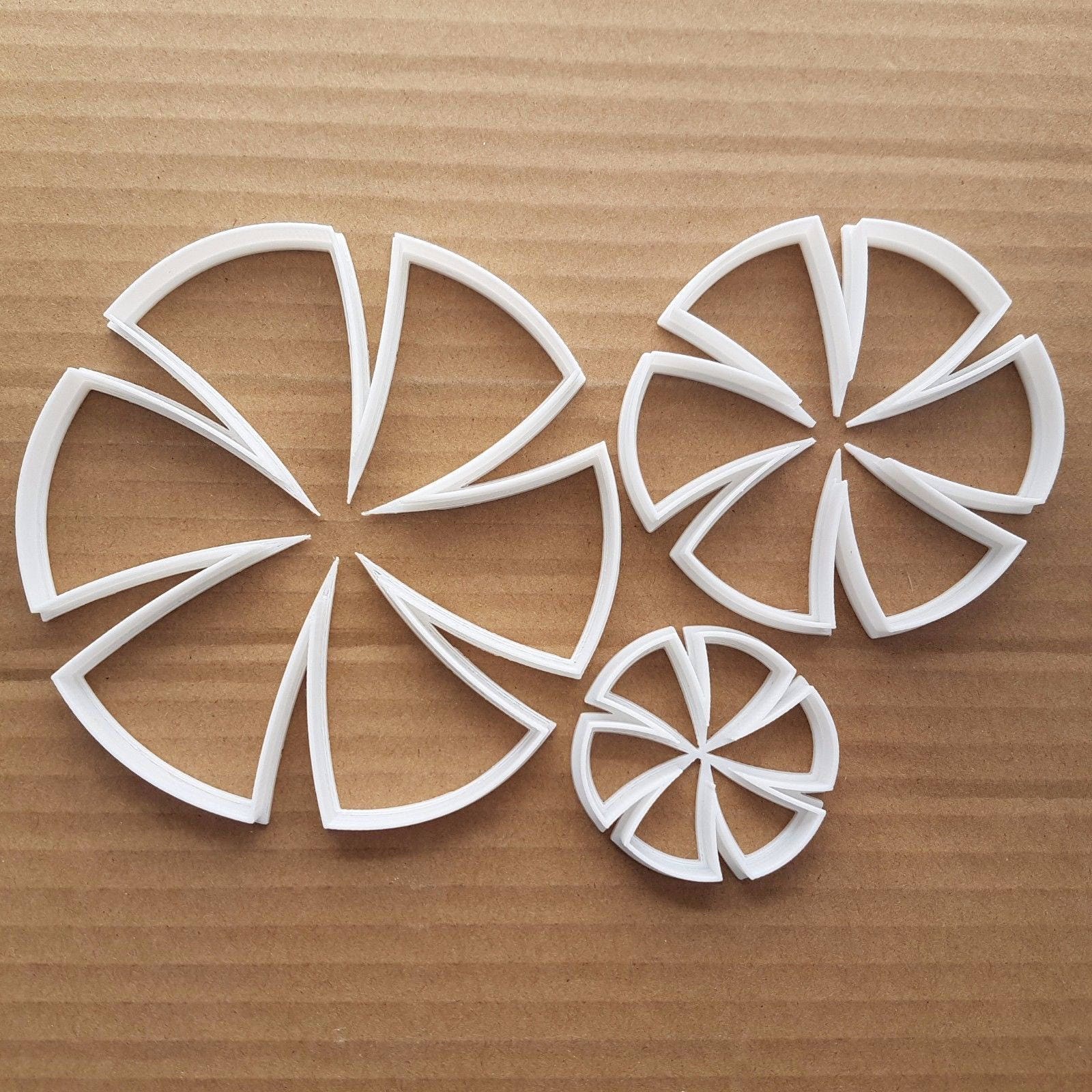 Flower Circle Firework Shape Cookie Cutter Dough Biscuit Pastry Fondant Sharp